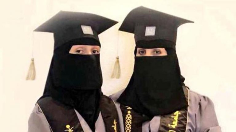 Saudi mother graduates in Media while daughter graduates in Business