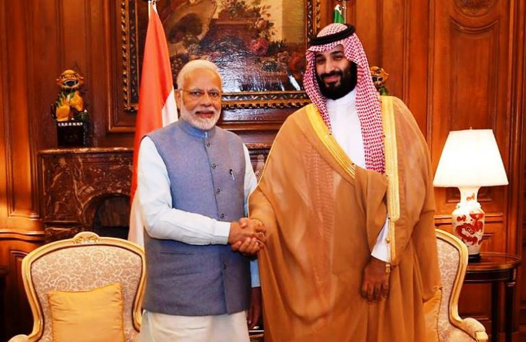 “India strongly supports Palestine”: says PM Modi, and meets Saudi Crown Prince