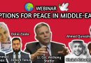 WEBINAR: Options for Peace in Middle-East