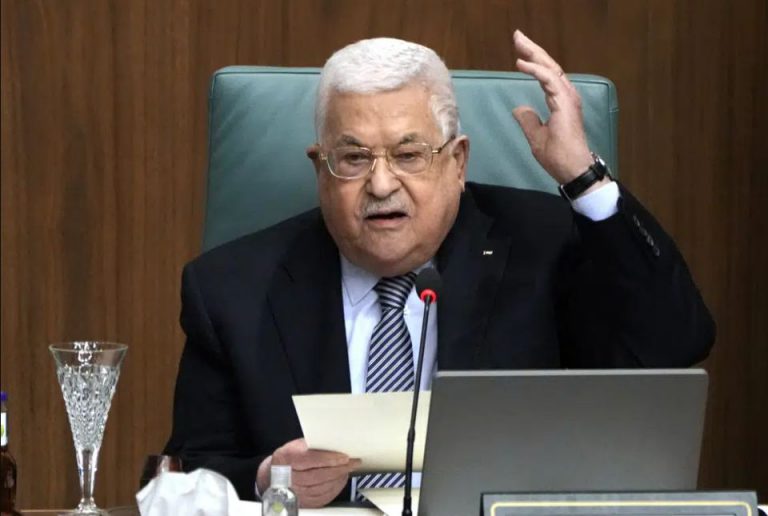 Palestinian president says Gaza war must end, conference needed to reach settlement