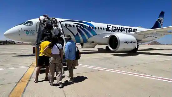 EgyptAir flight from Cairo blows tire during landing in Saudi Arabia