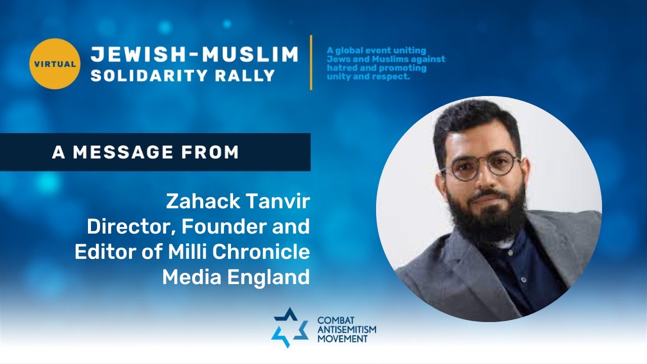 Milli Chronicle’s Director Zahack Tanvir speaks at Jewish-Muslim ...