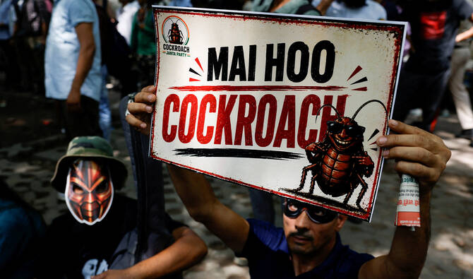 India’s ‘Cockroach Party’ Moves From Viral Meme to Street Protest